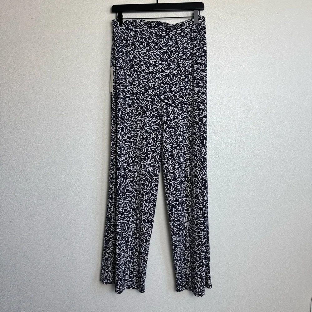 Women’s Polka Dot Blue And White loose Pants Business Casual L